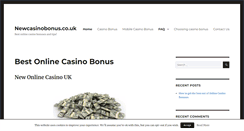 Desktop Screenshot of newcasinobonus.co.uk