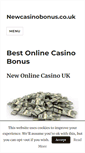 Mobile Screenshot of newcasinobonus.co.uk